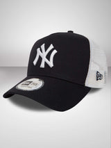 New York Yankees Clean Navy A-Frame Trucker Cap - New Era