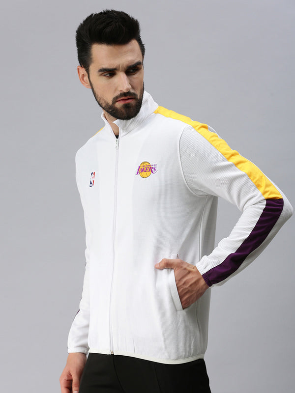 Los Angeles Lakers: Classic Track Jacket - White