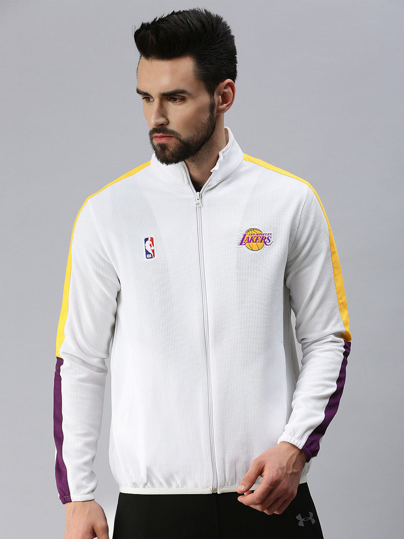 Los Angeles Lakers: Classic Track Jacket - White