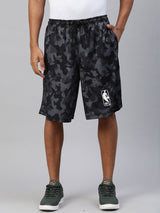 NBA: Camo Basketball Shorts - Black