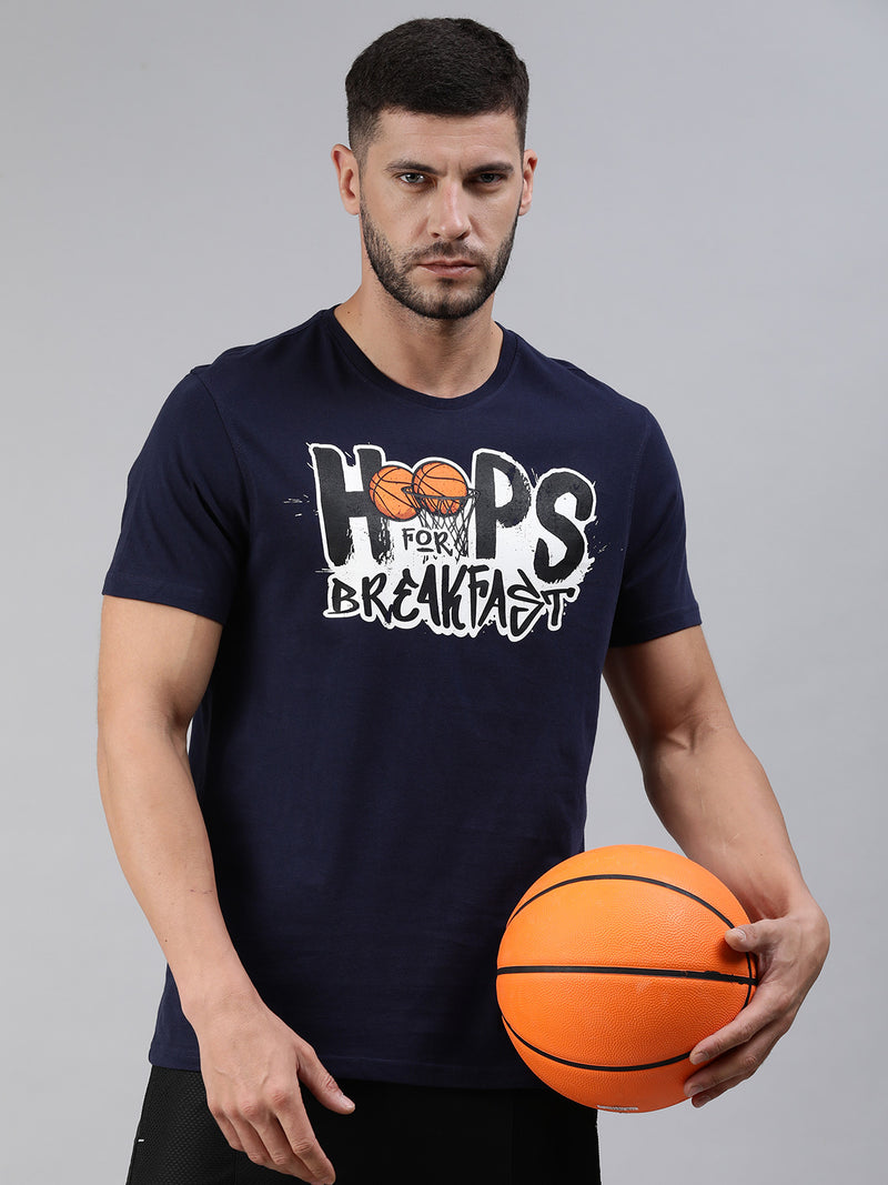 NBA: Hoops For Breakfast T-Shirt - Navy