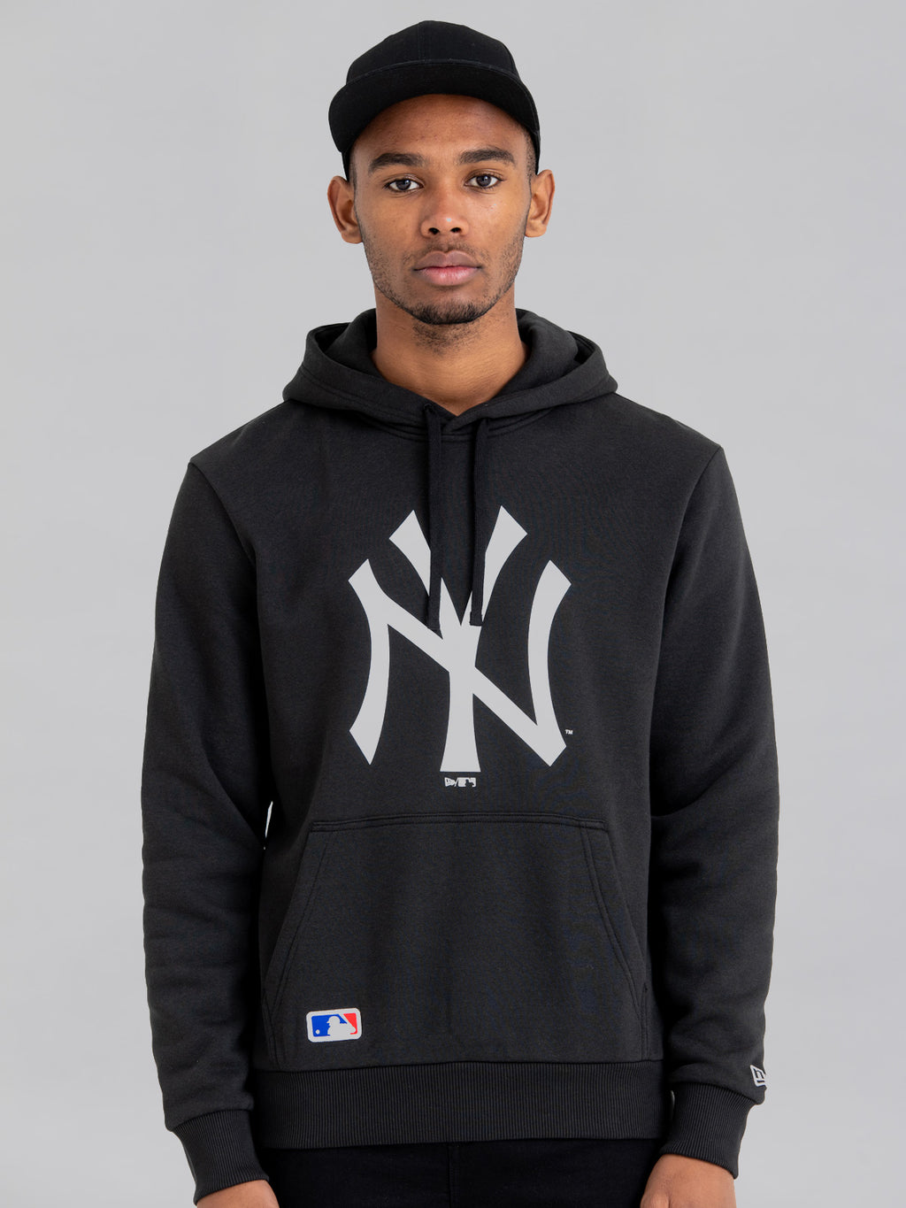 New York Yankees MLB New Era Gray Classic Logo Sweatshirt Size XL