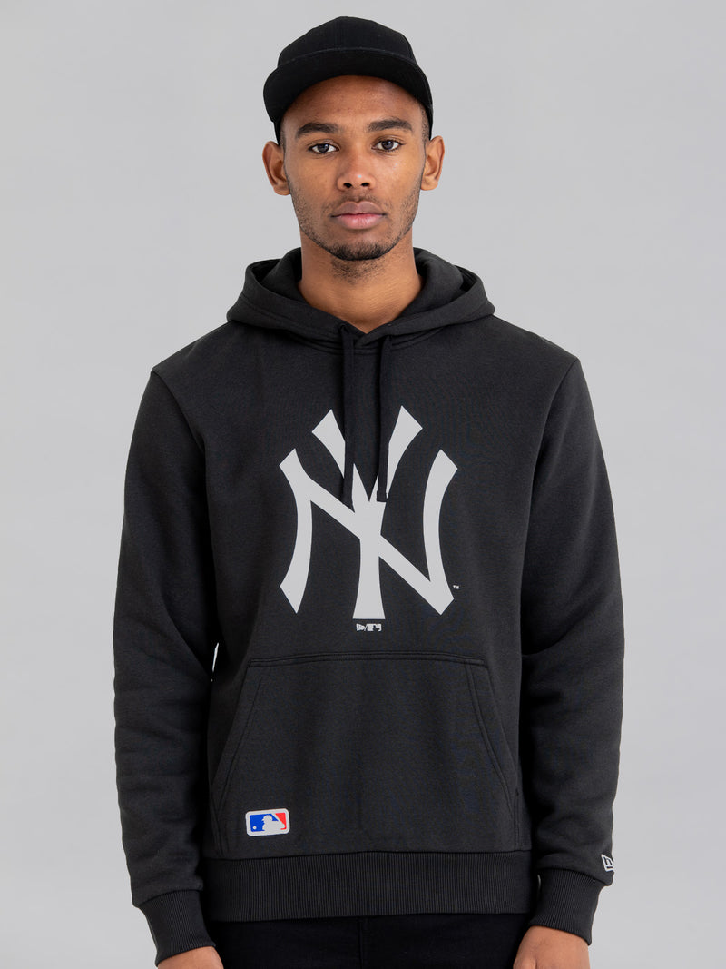 New Era MLB All Over Team Logos PullOver Mens Hoodie  NYCMode