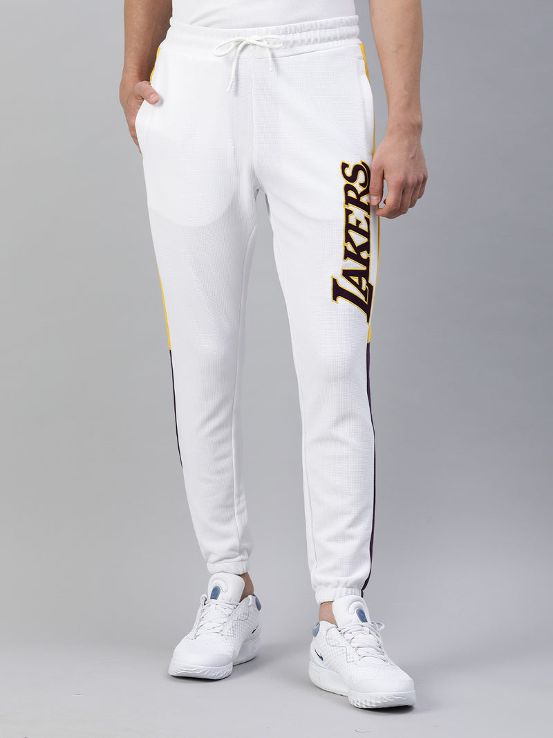Los Angeles Lakers: Classic Track Pants - White