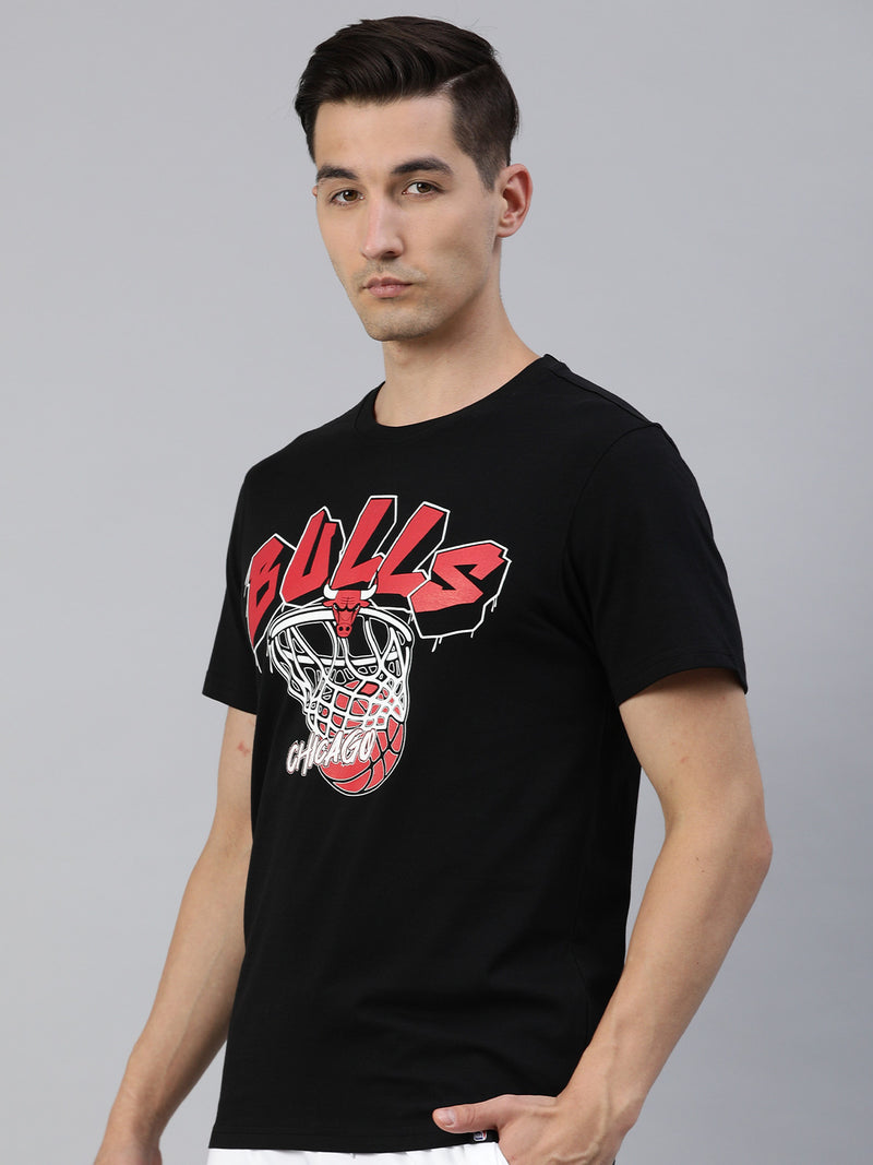Chicago Bulls: Typeface Drip T-Shirt - Black