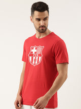 FC Barcelona: Classic Crest T-Shirt - Red