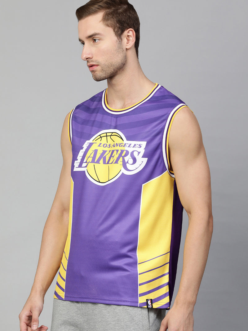 Los Angeles Lakers: Athletic Sleeveless Jersey - Purple