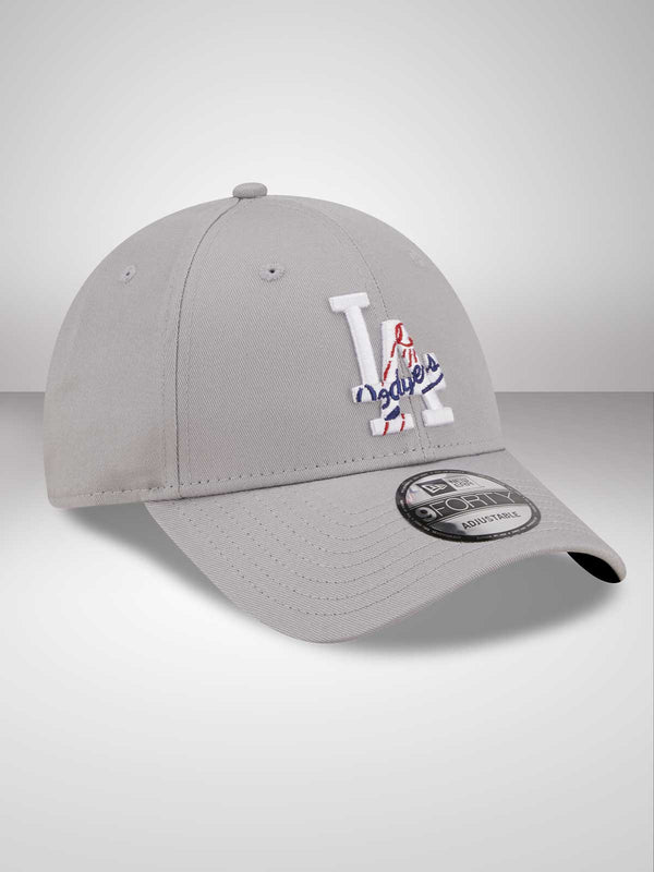 LA Dodgers MLB Team Logo Grey 9FORTY Adjustable Cap