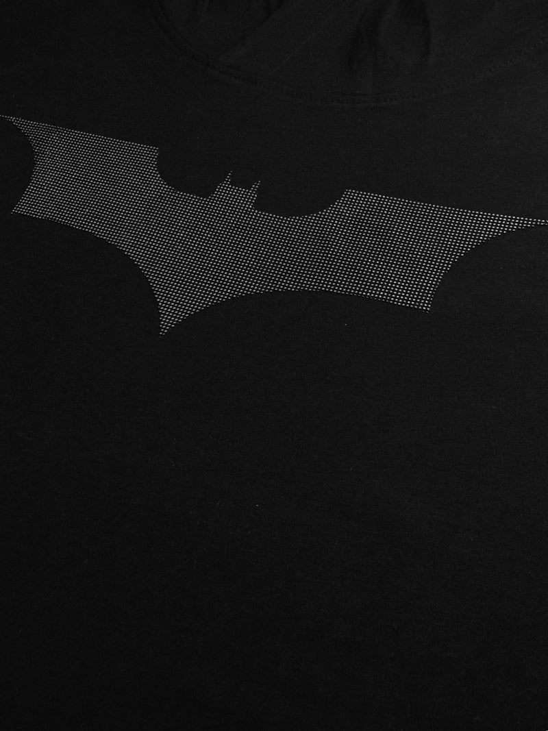 Batman: Sleeveless Hoodie- Black