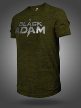 Black Adam: Grunge T-Shirt - Olive Green
