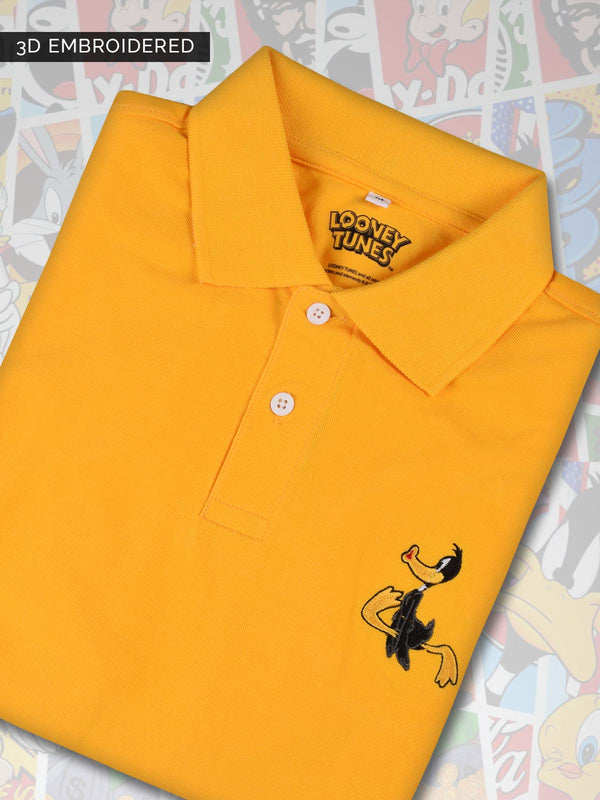 Looney Tunes: Daffy Duck Fan Polo - Mustard