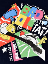 Looney Tunes: Bad Putty Tat Crop Top - Navy