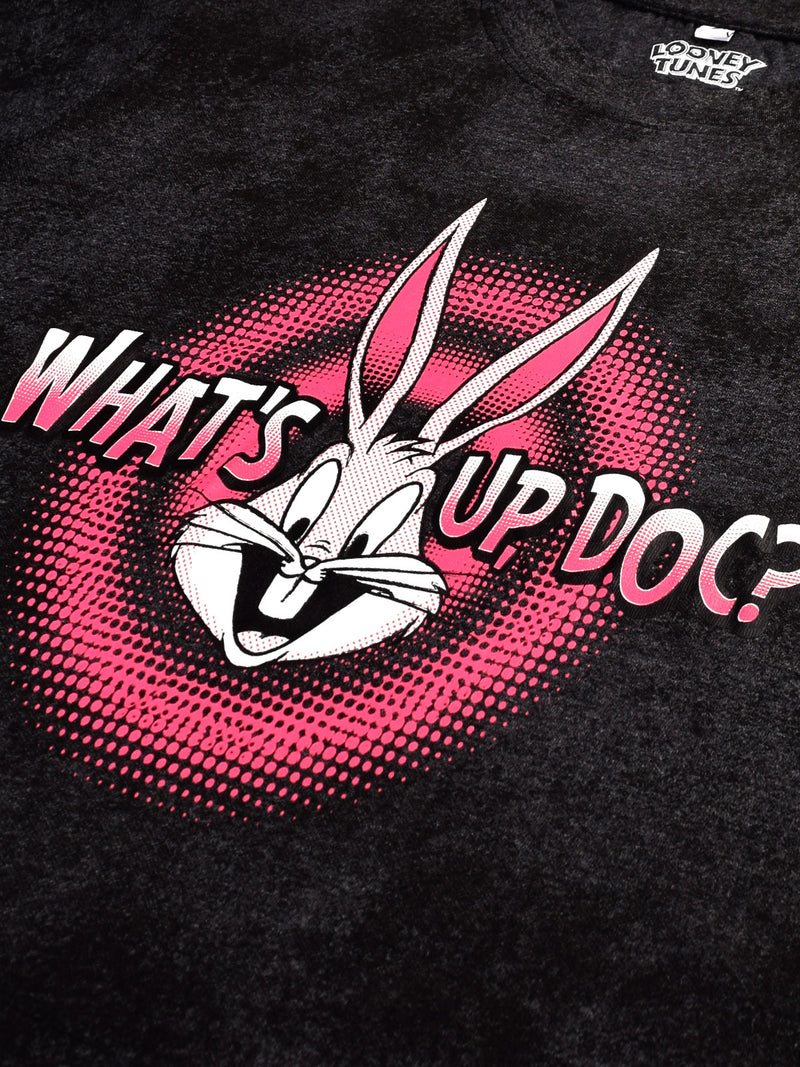 Looney Tunes: Whats Up Doc Crop Top - Anthra Melange
