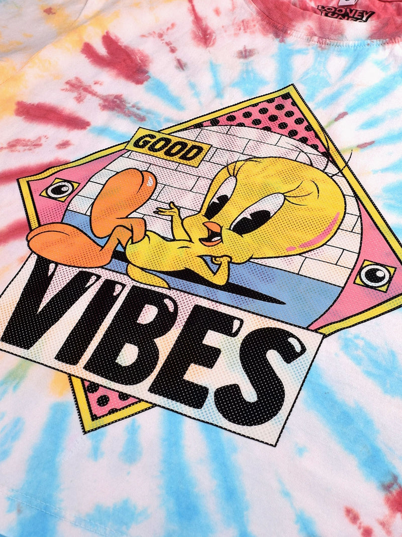 Looney Tunes: Good Vibes Tweety Crop Top - Multi