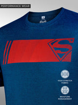 Superman: Gradient Performance T-Shirt - Navy