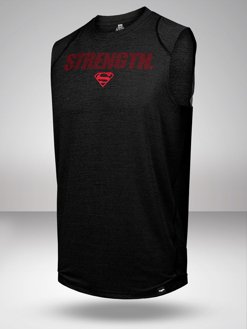 Superman: Strength Day Performance Vest- Black