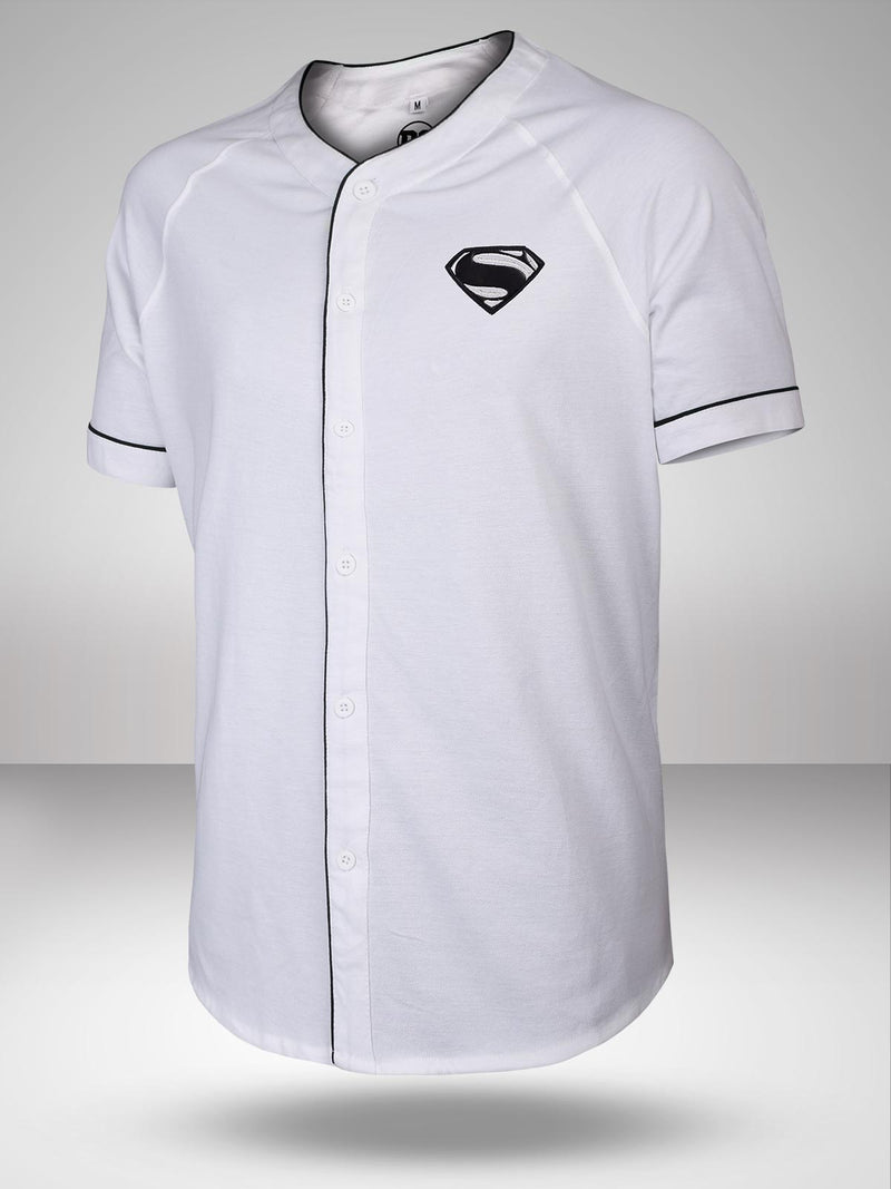 Superman: Baseball Shirt-White