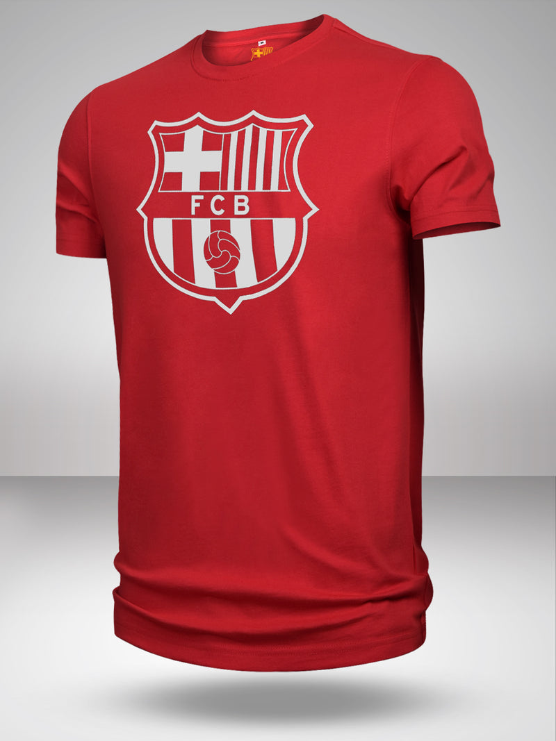 FC Barcelona: Classic Crest T-Shirt - Red