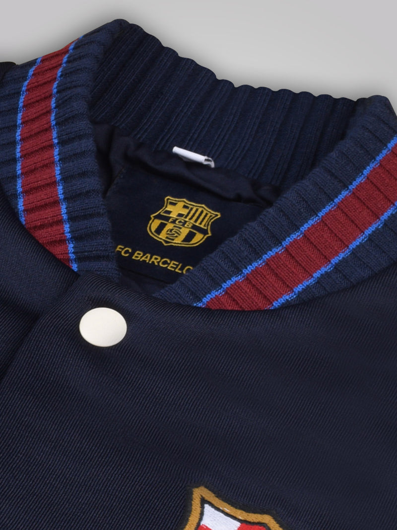 Nike FC Barcelona Windrunner Youth Soccer Jacket - Navy