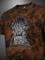 Game Of Thrones: The Iron Throne 3D Print T-Shirt - Grunge Tobacco