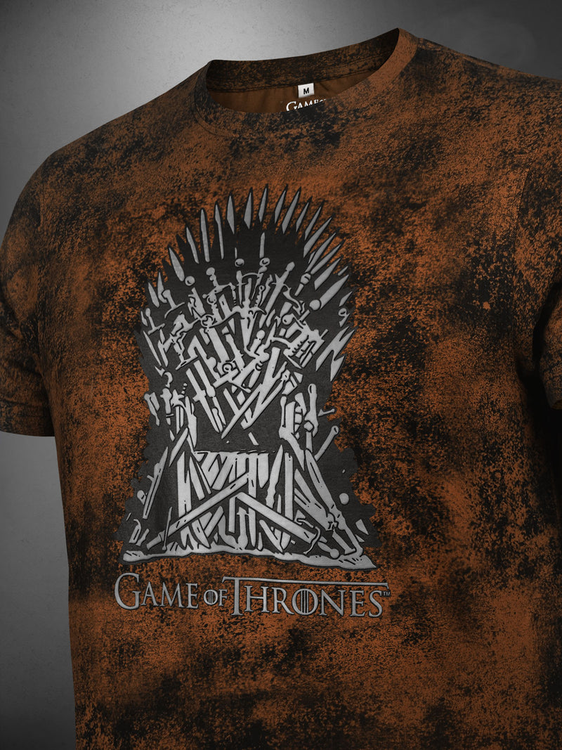 Game Of Thrones: The Iron Throne 3D Print T-Shirt - Grunge Tobacco – The Arena