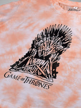 GOT: The Iron Throne Crop Top- Coral