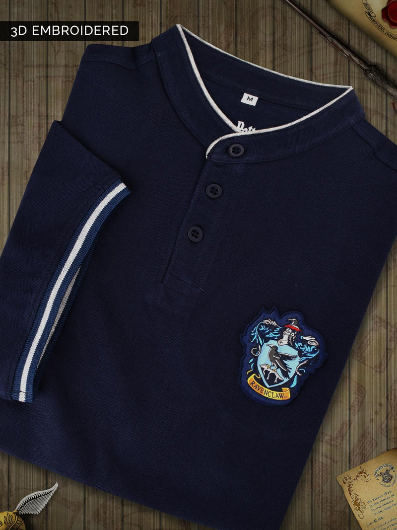 Harry Potter: Ravenclaw Classic Henley- Navy
