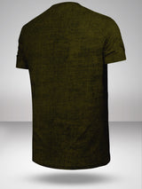 Harry Potter: Slytherin Vintage Varsity T-Shirt - Grunge Olive Green
