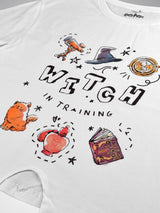 Harry Potter: Witch In Training Tie Top- White