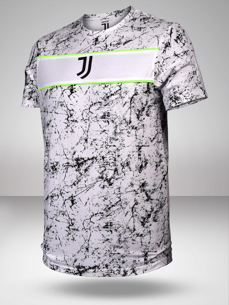 Juventus FC: Marble Print Tee  - White