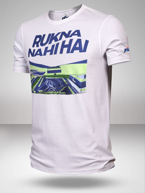JSW: Rukna Nahi Hai T-Shirt - White
