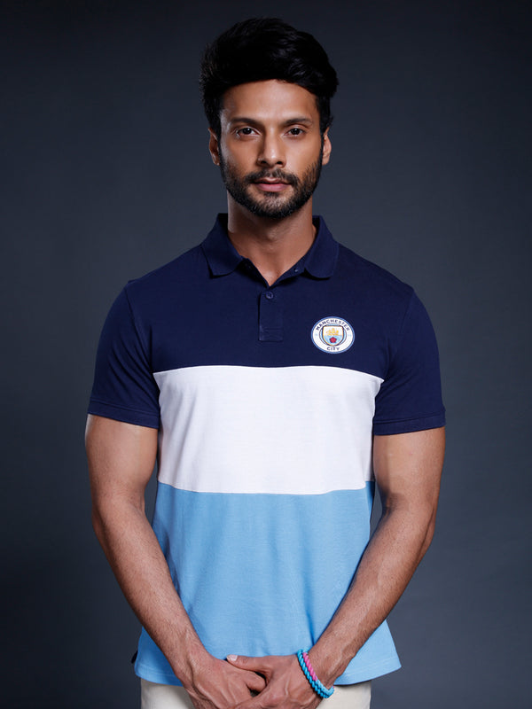 Manchester City: Classic Colourblocked Polo