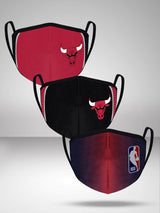 Chicago Bulls Pack of 3 Face Coverings