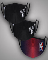 Brooklyn Nets Pack of 3 Face Coverings
