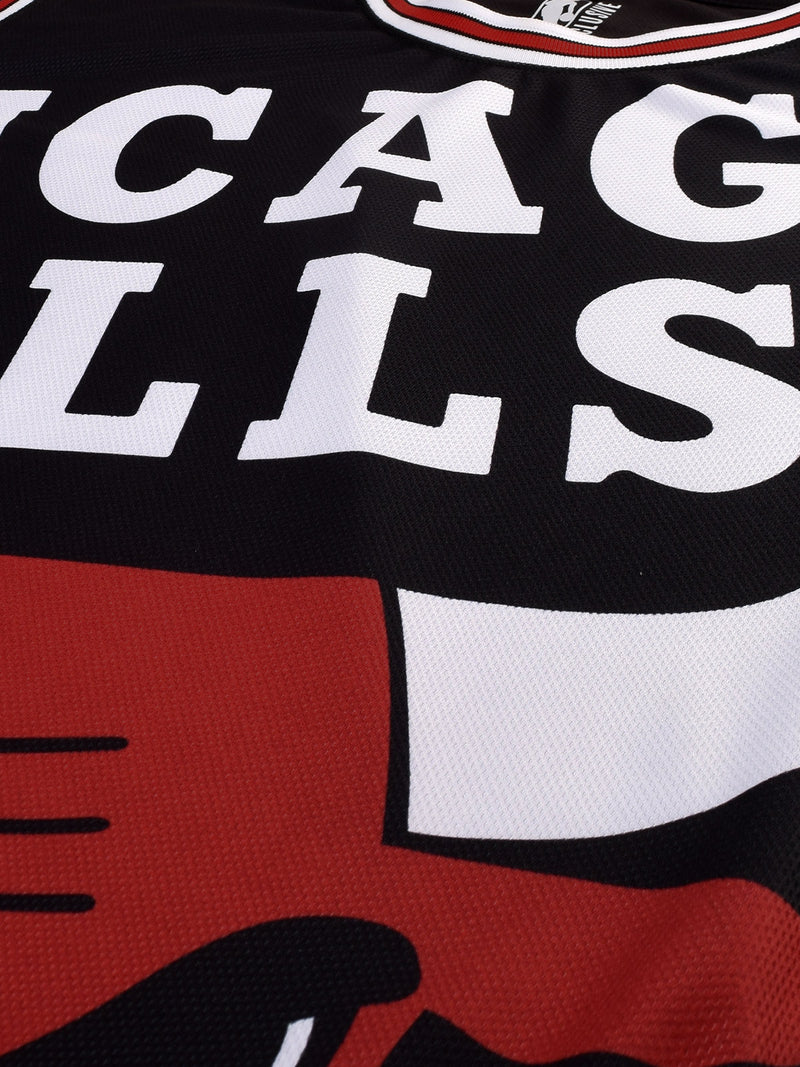 Chicago Bulls: Oversized Logo Sleeveless Jersey - Black – Shop The
