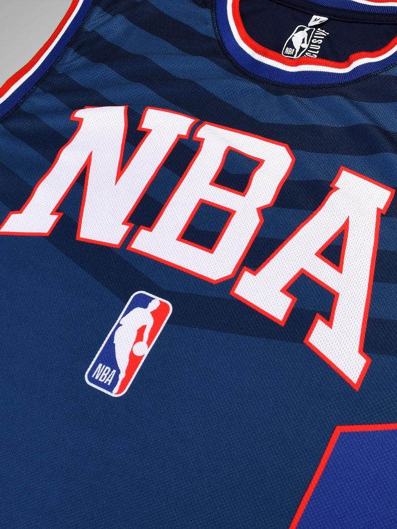 NBA: Athletic Sleeveless Jersey Navy – Shop The Arena