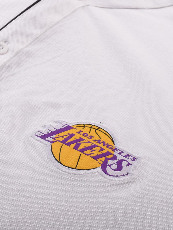 Los Angeles Lakers: Baseball Shirt White
