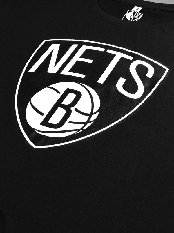Brooklyn Nets: Classic Crest Tie-up Top - Black