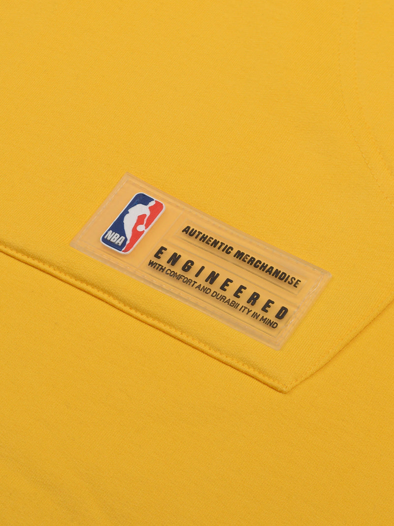 Los Angeles Lakers: Typography Hoodie - Mustard