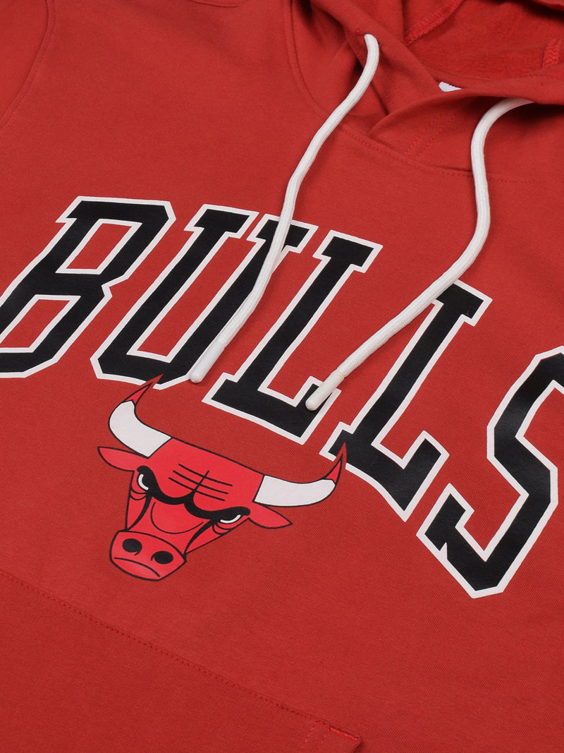 Chicago Bulls: Typography Hoodie - Red