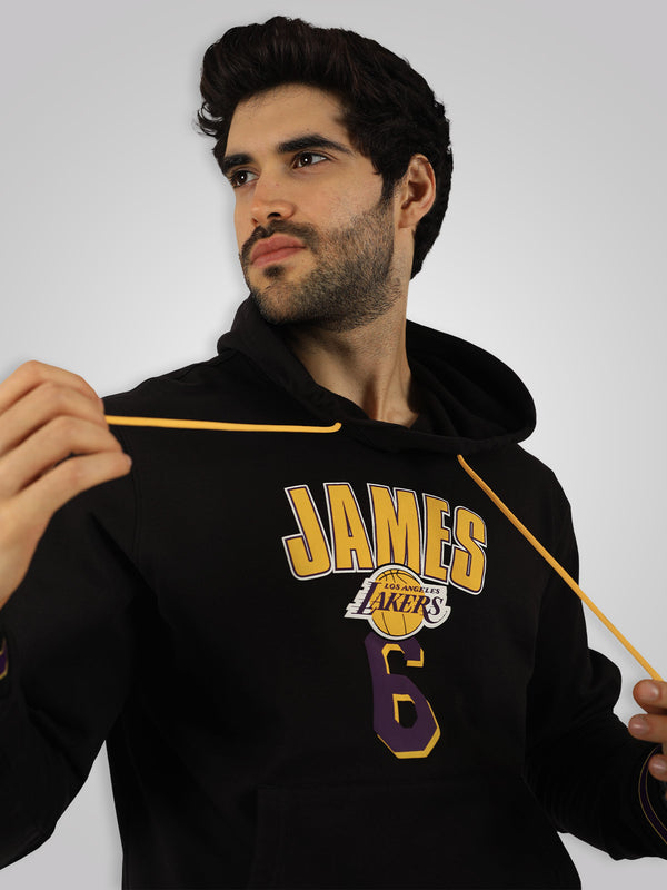 Los Angeles Lakers: Lebron James Hoodie - Black