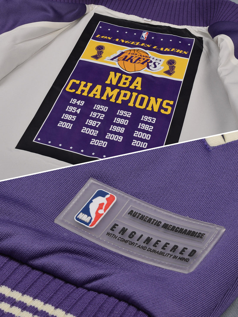 Lakers Alumni Varsity Jacket - Purple/combo