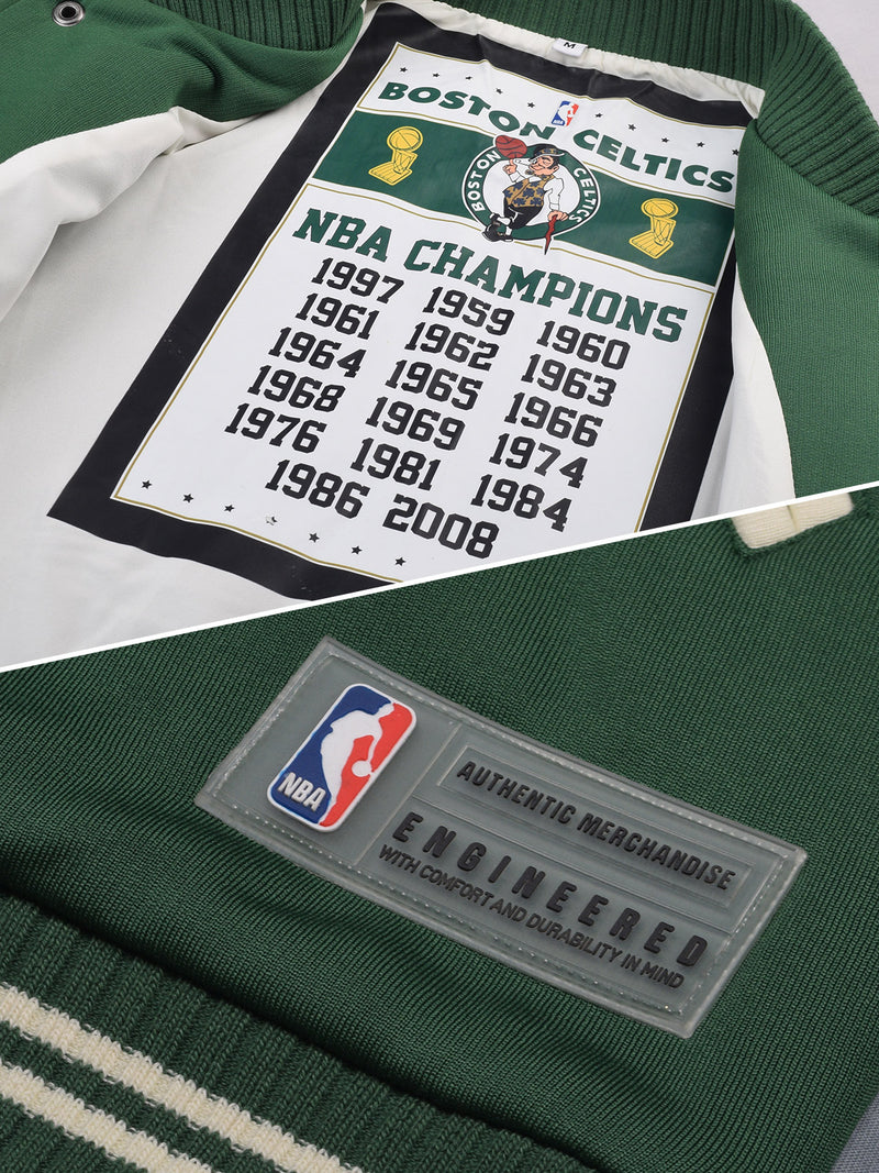 Boston Celtics: Letterman Jacket - Green – Shop The Arena