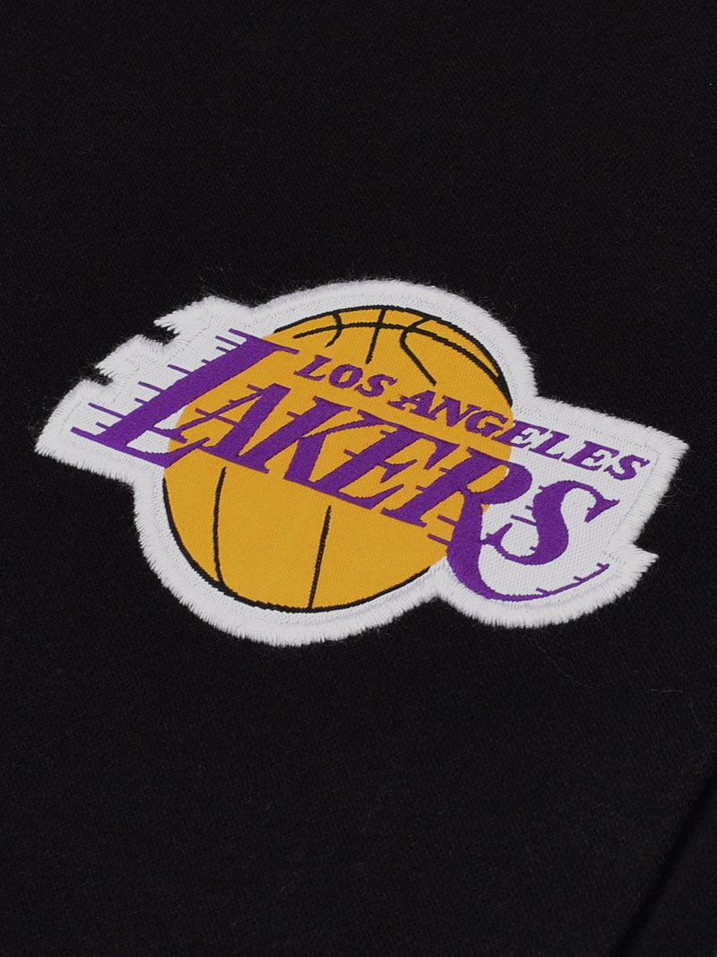 Los Angeles Lakers: Contrast Stripe Joggers - Black