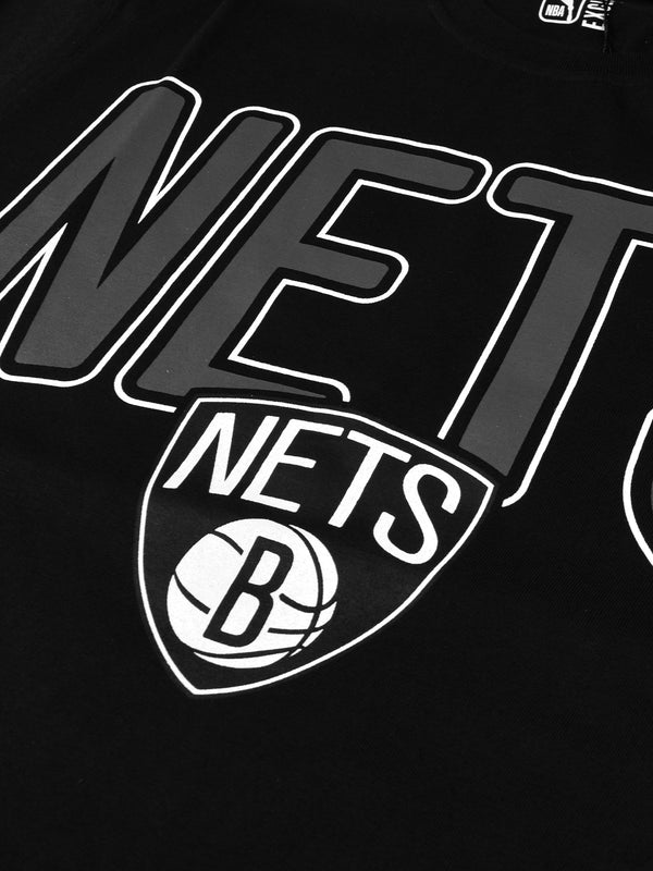 Brooklyn Nets: Oversized Logo Sleeveless Jersey - Black – Shop The Arena