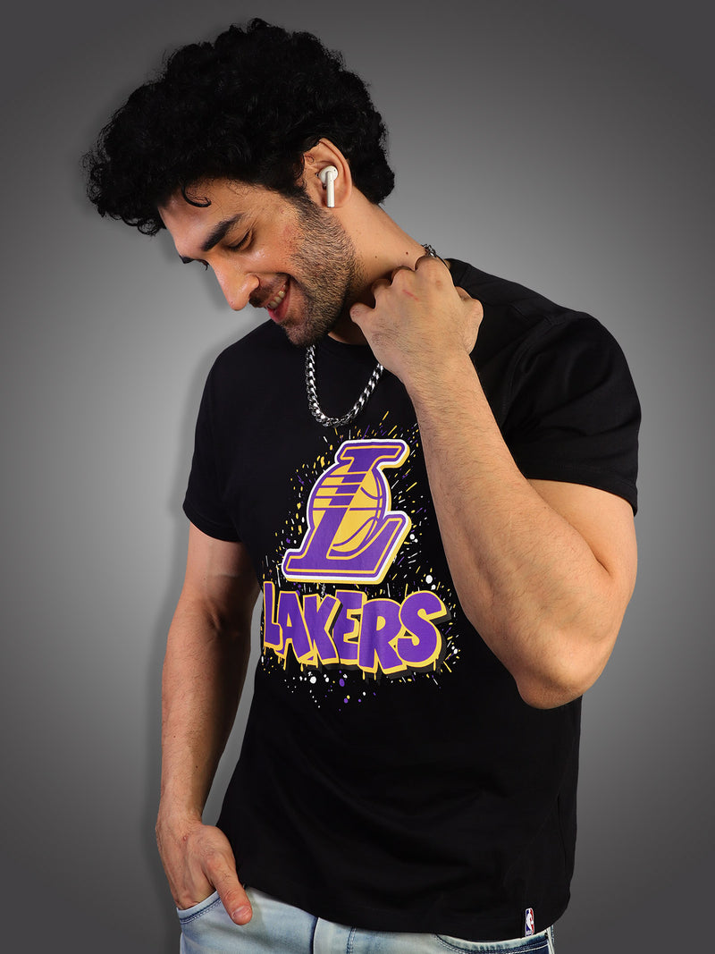 Los Angeles Lakers: Logo Drip T-Shirt - Black – Shop The Arena