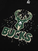 Milwaukee Bucks: Logo Drip T-Shirt - Black