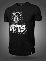 Brooklyn Nets: Logo Drip T-Shirt - Black
