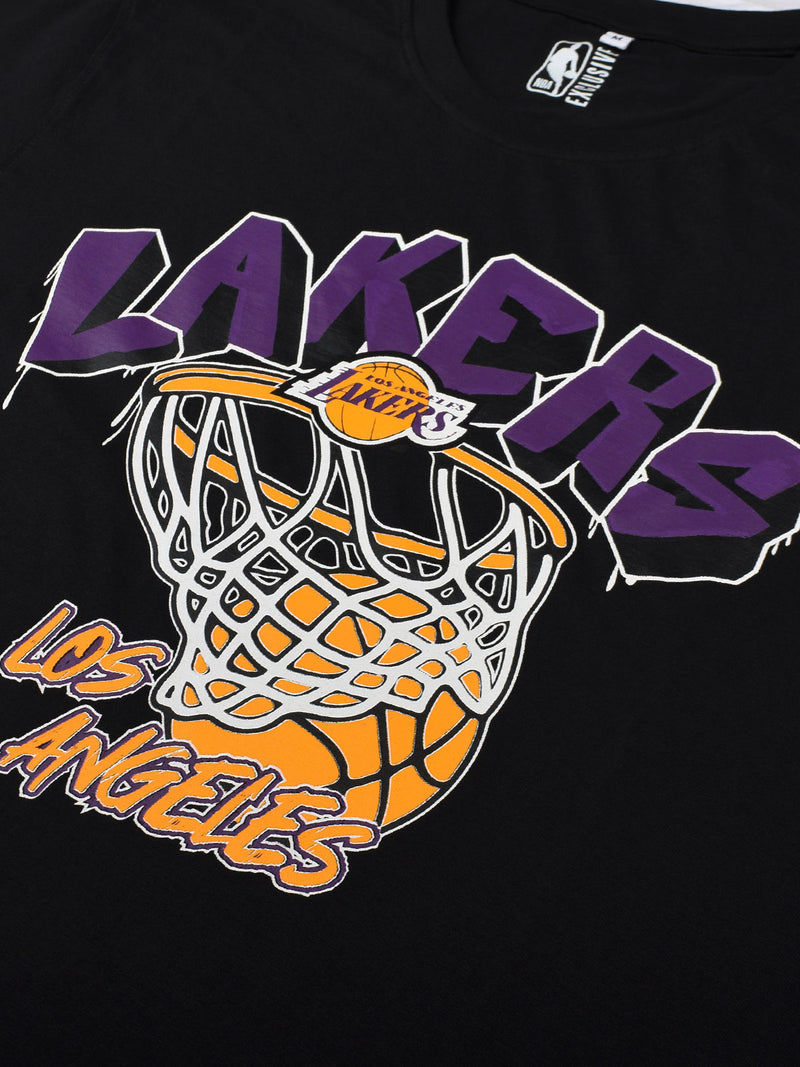 Los Angeles Lakers: Logo Drip T-Shirt - Black – Shop The Arena
