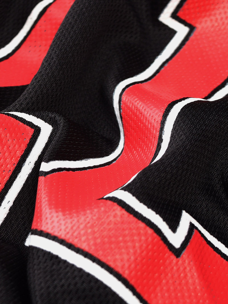 Chicago Bulls: Front Typography Shorts - Black